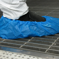 Load image into Gallery viewer, Polyethylene Shoe Cover Blue 60 gsm, 100 ea/Bag  3 Bags/Case