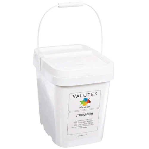 Premium Lightweight Pre-Wetted Laser-Sealed Polyester Wiper 70% IPA by Valutek