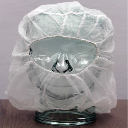 Polypropylene 3 Piece Hood Eyes Only Uni Size | White 17 gsm 100 ea/Bag 10 Bags/Case