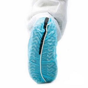 Polypropylene Shoe Cover Anti-Skid Shoe Cover ESD | Blue 40 gsm 100 ea/Bag 3 Bags/Case