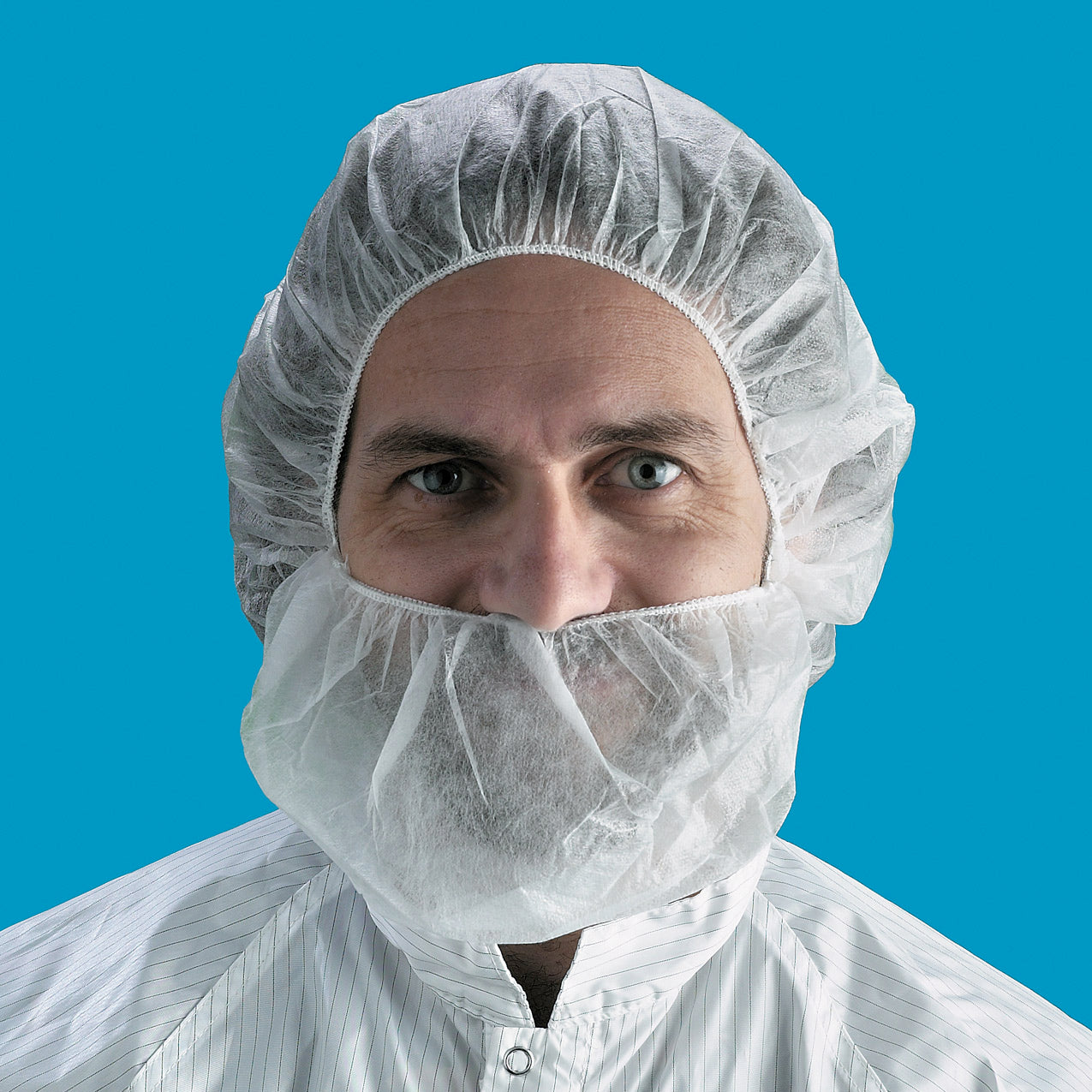 Valutek Polypropylene Beard Cover 18" or 21" White  | 11 gsm 100 ea/Bag  10 Bags/Case