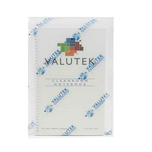Valutek Cleanroom Notebook with Polyethylene Cover - Available in Different Sizes - 50 Sheets