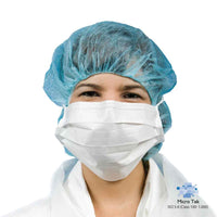 Load image into Gallery viewer, Polypropylene Face Mask 3-Ply Head Band | White 60 gsm 50 ea/Bag  20 Bags/Case

