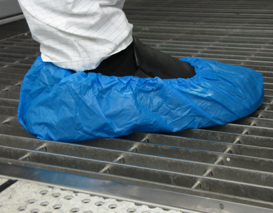 Blue plastic shoe covers online